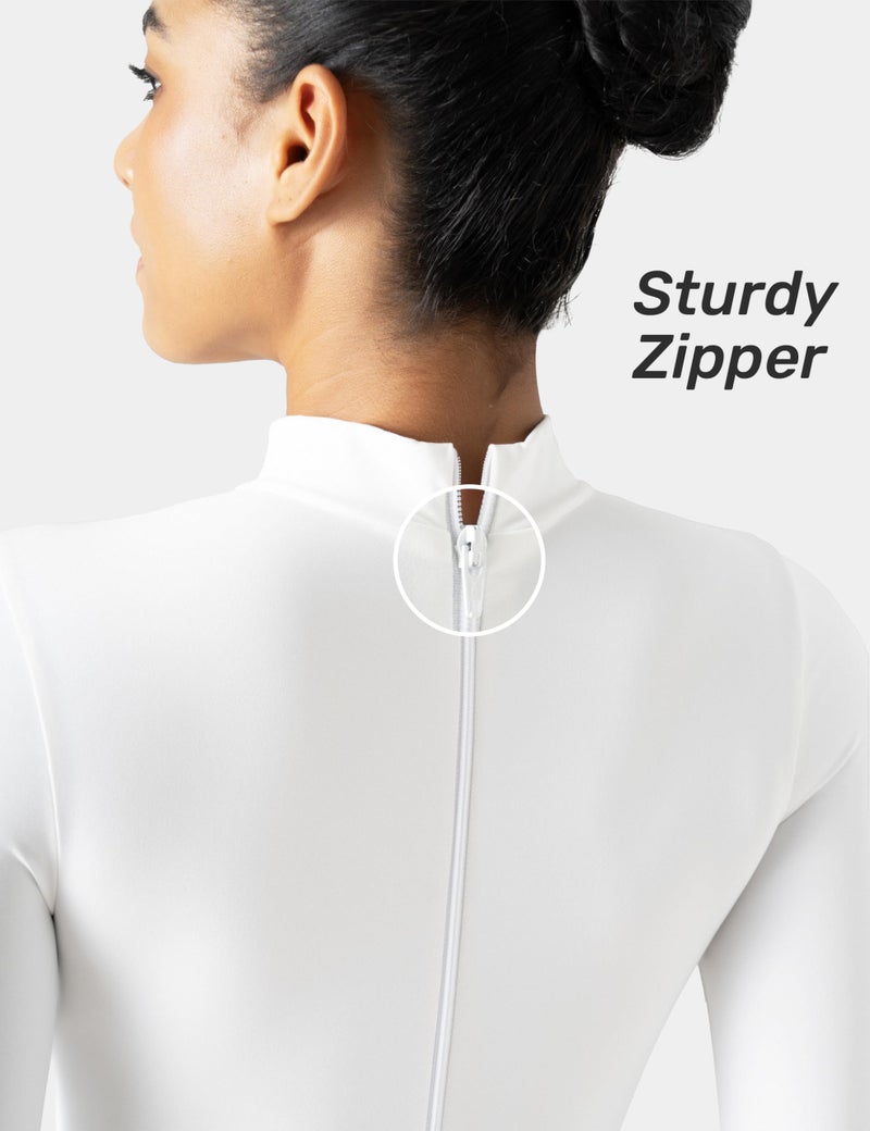 Speerise Women Bodysuit Rompers Long Sleeve Jumpsuits Leotards One Piece Tummy Control Yoga Workout Outfits â€“ Sleek Athletic Fit Unitard for Acrobatics, Pilates, Ballet, and Multi-Scene Activewear Use - Image 5